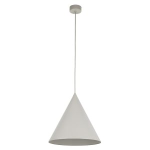 Lampa wisząca Cono Beige 32 cm metalowa beżowa 266226