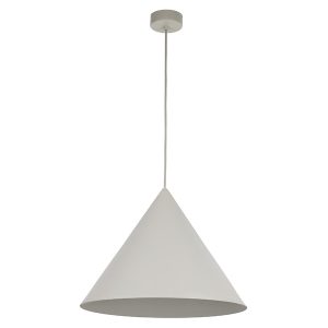 Lampa wisząca Cono Beige 50 cm metalowa beżowa 266227