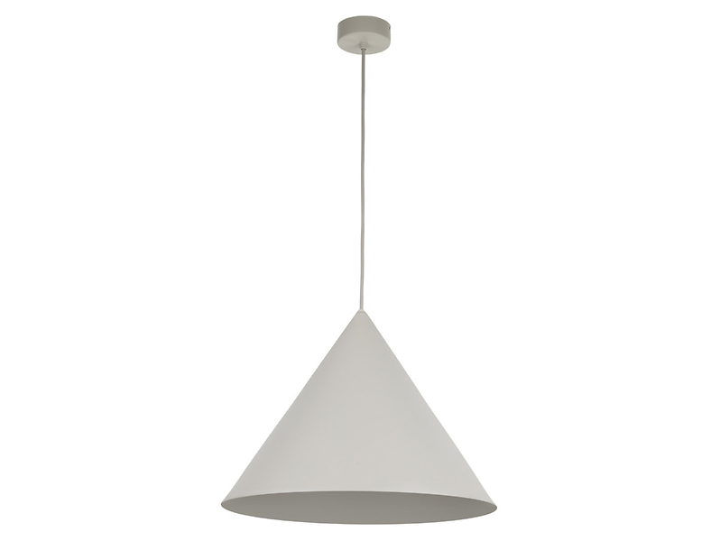 Lampa wisząca Cono Beige 50 cm metalowa beżowa 266227