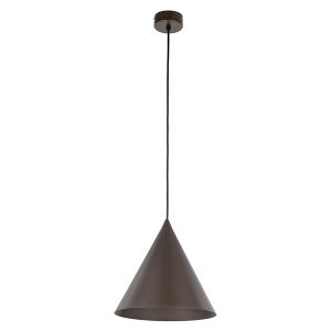 Lampa wisząca Cono brown 25 cm metalowa brązowa 266312 Lampa wisząca Cono brown 25 cm metalowa brązowa 266312