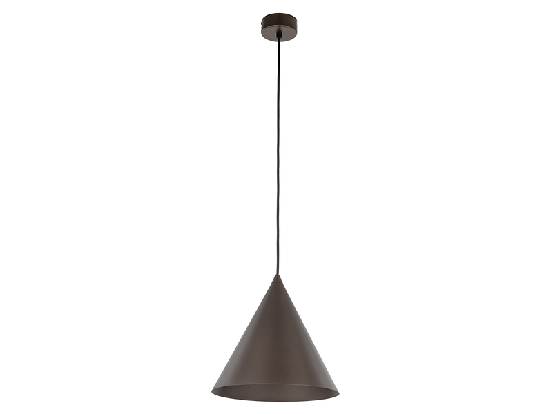 Lampa wisząca Cono brown 25 cm metalowa brązowa 266312