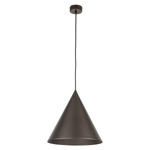 Lampa wisząca Cono brown 32 cm metalowa brązowa 266313 Lampa wisząca Cono brown 32 cm metalowa brązowa 266313