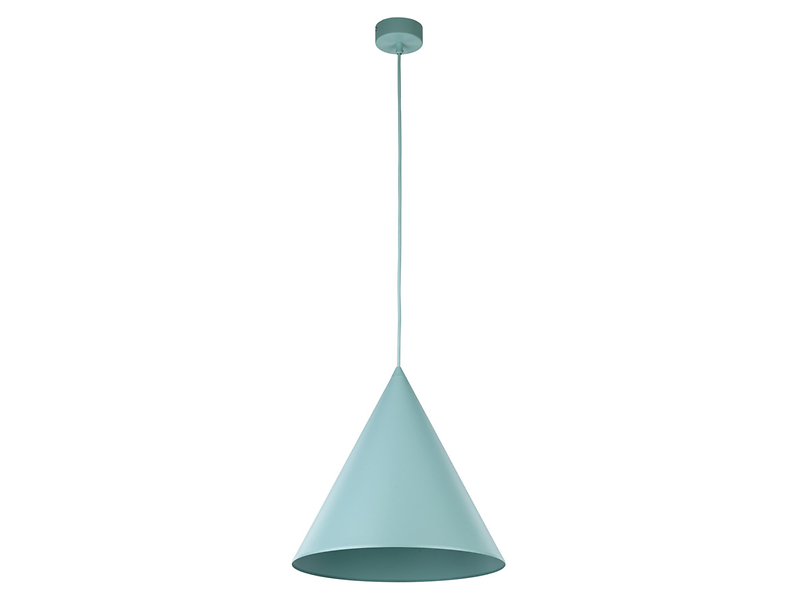 Lampa wisząca Cono Mint 32 cm metalowa miętowa 266317