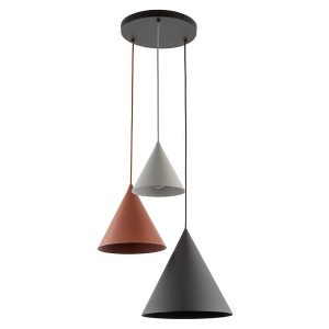 Lampa wisząca Cono Mix metalowa wielokolorowa 266319 Lampa wisząca Cono Mix metalowa wielokolorowa 266319