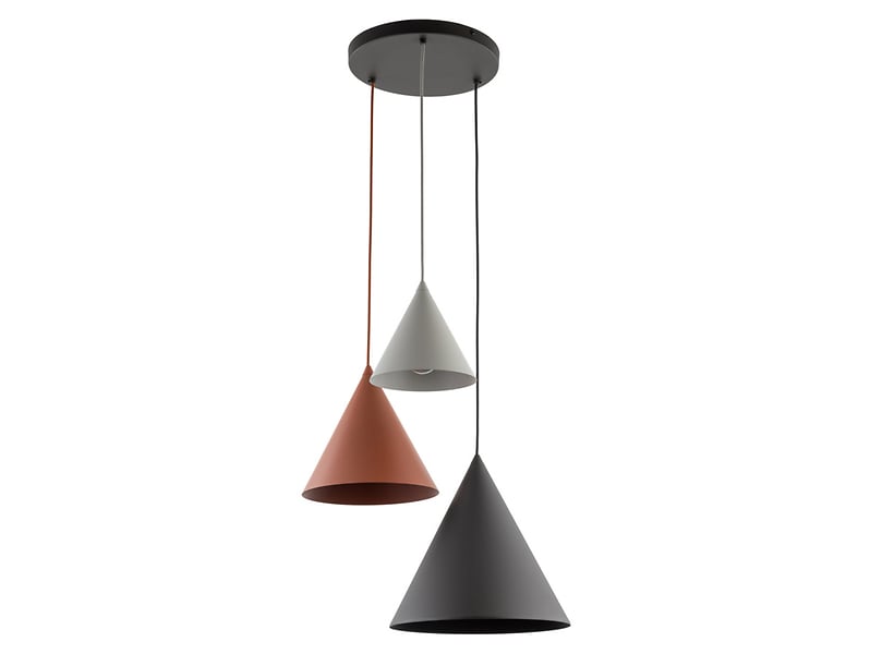Lampa wisząca Cono Mix metalowa wielokolorowa 266319