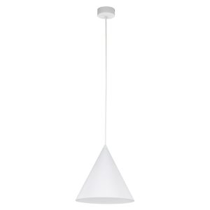Lampa wisząca Cono White 25 cm metalowa biała 266324 Lampa wisząca Cono White 25 cm metalowa biała 266324