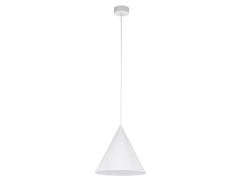 Lampa wisząca Cono White 25 cm metalowa biała 266324