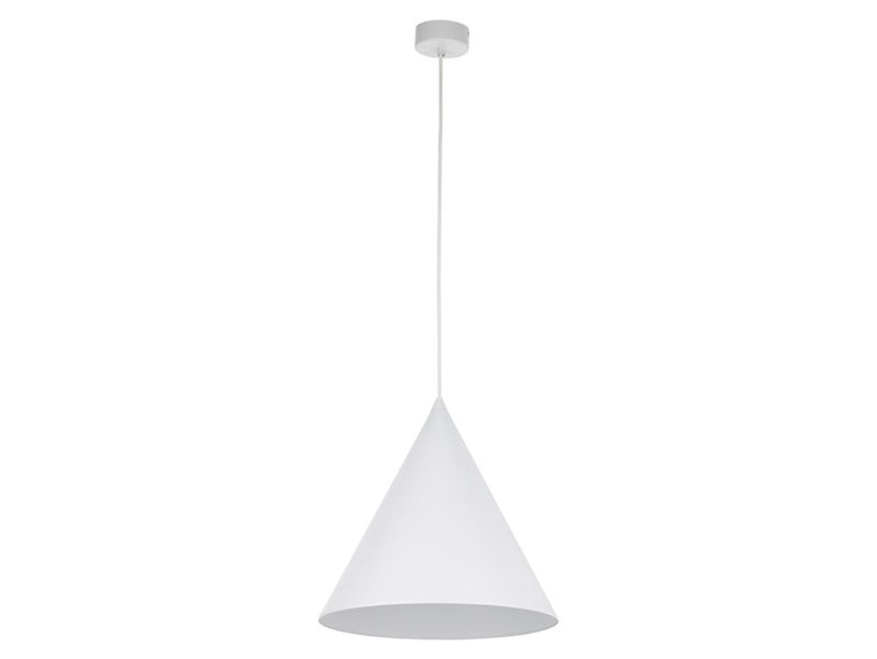 Lampa wisząca Cono White 32 cm metalowa biała 266325