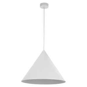 Lampa wisząca Cono White 50 cm metalowa biała 266326 Lampa wisząca Cono White 50 cm metalowa biała 266326