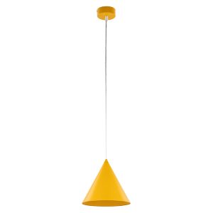 Lampa wisząca Cono Yellow 19 cm metalowa żółta 266329 Lampa wisząca Cono Yellow 19 cm metalowa żółta 266329