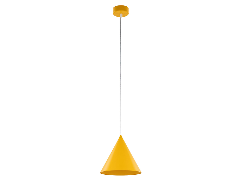 Lampa wisząca Cono Yellow 19 cm metalowa żółta 266329