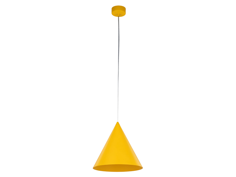 Lampa wisząca Cono Yellow 25 cm metalowa żółta 266330