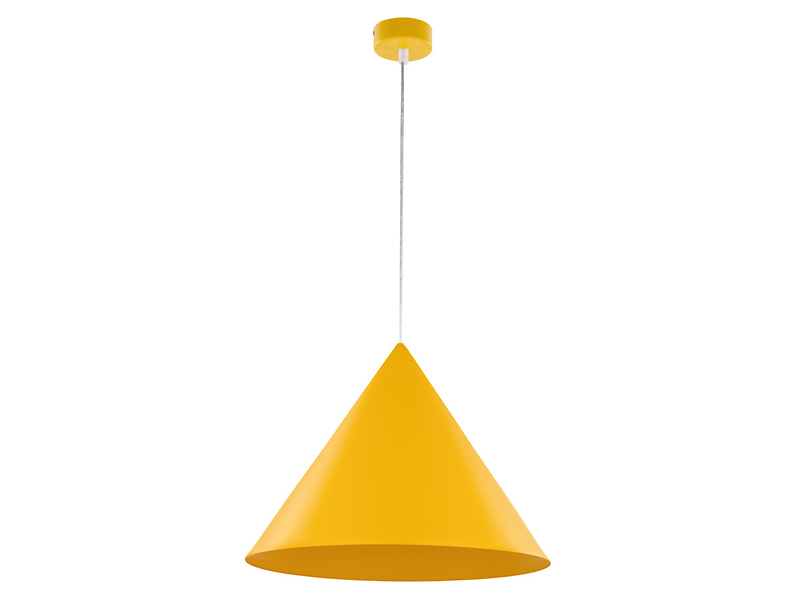 Lampa wisząca Cono Yellow 50 cm metalowa żółta 266332