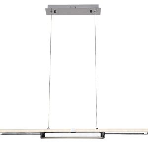 Lampa wisząca Contessa chromowana biała LED 1x48W 4000K 2900lm Rabalux 964503 Lampa wisząca Contessa chromowana biała LED 1x48W 4000K 2900lm Rabalux 964503