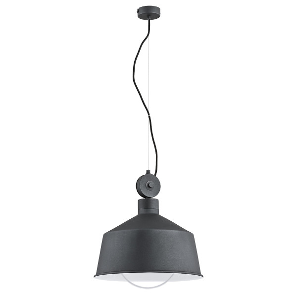 Lampa wisząca CORA geometryczny klosz czarna 1xE27x15W IP20 Alfa 1025336