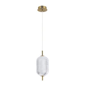 Lampa wisząca CORADO złota LED 1x10W Ciepła biel 1050lm Italux 836336 Lampa wisząca CORADO złota LED 1x10W Ciepła biel 1050lm Italux 836336