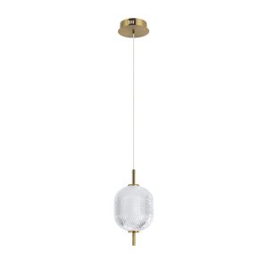 Lampa wisząca CORADO złota LED 1x8W Ciepła biel 830lm Italux 836344 Lampa wisząca CORADO złota LED 1x8W Ciepła biel 830lm Italux 836344
