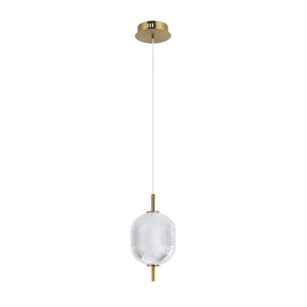 Lampa wisząca CORADO złota LED 1x8W Ciepła biel 830lm Italux 836344