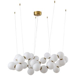 Lampa wisząca CORALLI-100 biało-mosiężna 100 cm 1066998 Lampa wisząca CORALLI-100 biało-mosiężna 100 cm 1066998