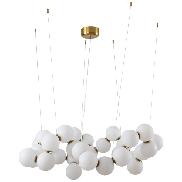 Lampa wisząca CORALLI-100 biało-mosiężna 100 cm 1066998