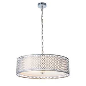 Lampa wisząca CORDERO satynowa niklowa 3xE27x20W IP20 Endon 1027012