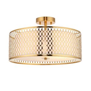 Lampa wisząca CORDERO złoto-biała 3xE27x20W wym:26x43x43cm IP20 Endon 1030684 Lampa wisząca CORDERO złoto-biała 3xE27x20W wym:26x43x43cm IP20 Endon 1030684
