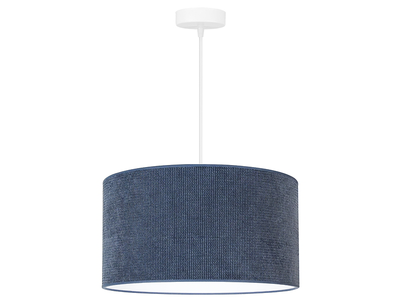 Lampa wisząca Corduroy tkaninowa granatowa 333565