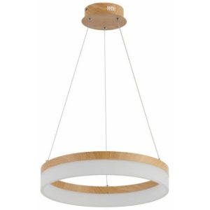 Lampa wisząca Cornelia jasne drewno LED 1x24W Neutralna biel 1920lm Reality 846626 Lampa wisząca Cornelia jasne drewno LED 1x24W Neutralna biel 1920lm Reality 846626