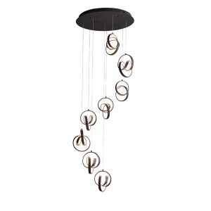 Lampa wisząca COSMA czarna LED 13,6W biały ciepły 3500lm IP20 Endon 1025563 Lampa wisząca COSMA czarna LED 13,6W biały ciepły 3500lm IP20 Endon 1025563