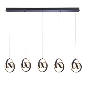 Lampa wisząca COSMA czarna LED 14W biały ciepły 2310lm IP20 Endon 1025531 Lampa wisząca COSMA czarna LED 14W biały ciepły 2310lm IP20 Endon 1025531