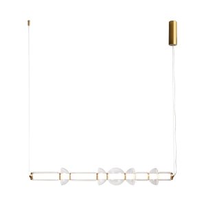 Lampa wisząca Cosmo mosiężno-przezroczysta LED 1x39W 3000K 4800lm Maytoni 849374 Lampa wisząca Cosmo mosiężno-przezroczysta LED 1x39W 3000K 4800lm Maytoni 849374