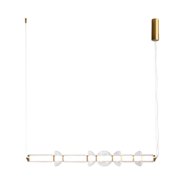 Lampa wisząca Cosmo mosiężno-przezroczysta LED 1x39W 3000K 4800lm Maytoni 849374