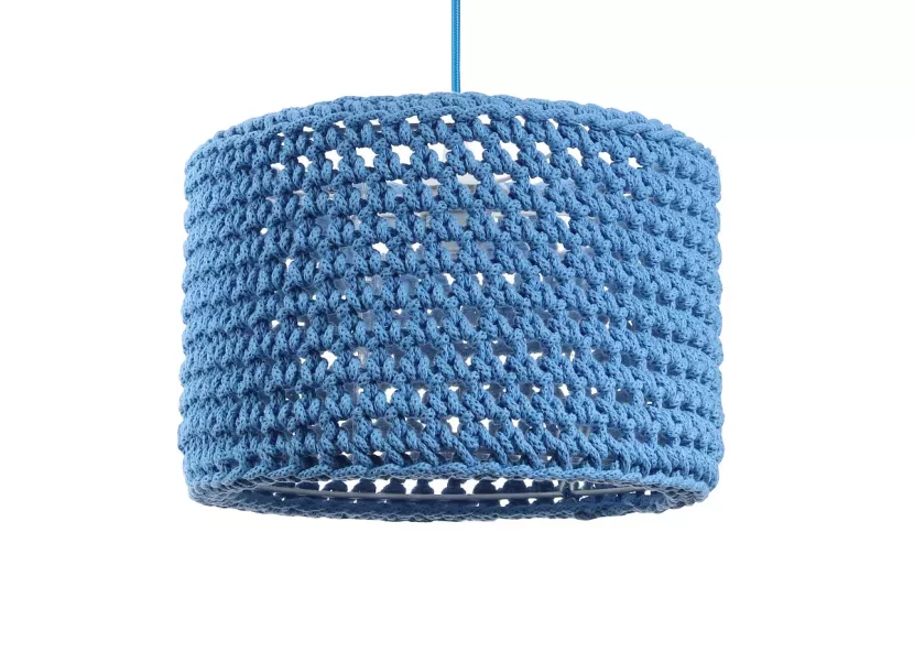 Lampa wisząca COTTON 25 niebieska 391118