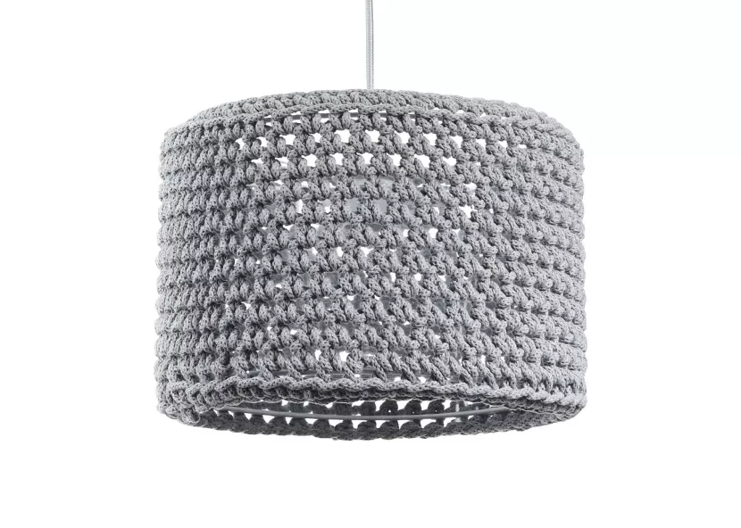 Lampa wisząca COTTON 25 szara 391576