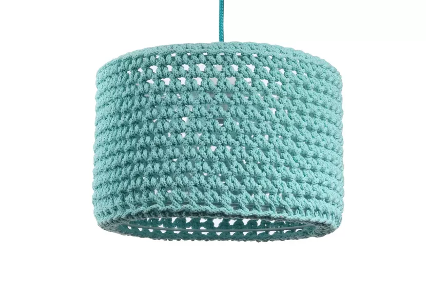 Lampa wisząca COTTON 25 turkusowa 391157