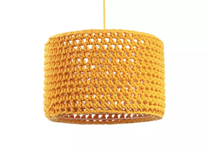 Lampa wisząca COTTON 30 żółta 391673