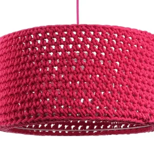 Lampa wisząca COTTON 40 czerwona 391169