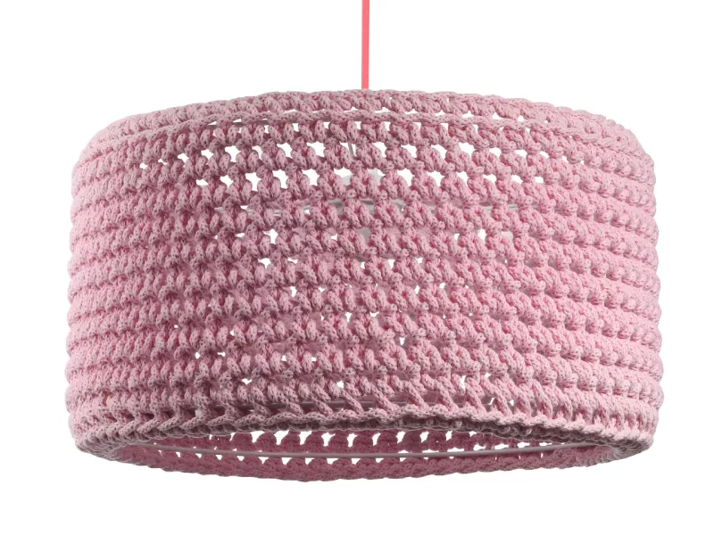 Lampa wisząca COTTON 40 różowa 391221