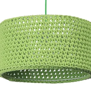 Lampa wisząca COTTON 40 zielona 391547