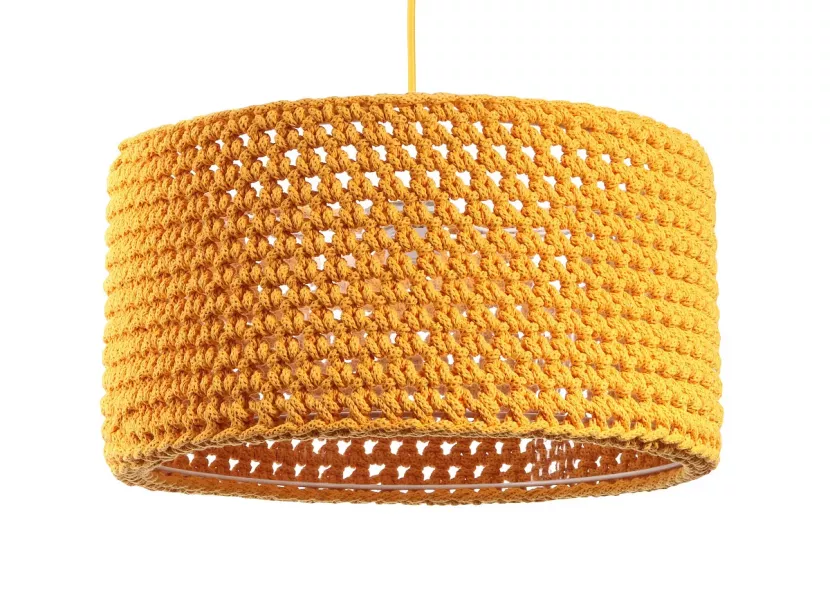 Lampa wisząca COTTON 40 żółta 391626