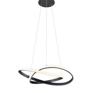 Lampa wisząca COURSE czarno-biała LED 1x27W Ciepła biel 2700lm RL 852096