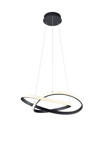 Lampa wisząca COURSE czarno-biała LED 1x27W Ciepła biel 2700lm RL 852096
