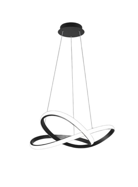 Lampa wisząca COURSE czarno-biała LED 1x27W Neutralna biel 3150lm RL 851983