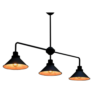 Lampa wisząca Craft 3-punktowa metalowa czarna 147815 Lampa wisząca Craft 3-punktowa metalowa czarna 147815