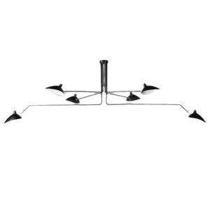 Lampa wisząca CRANE-6P czarna 280 cm 234635 Lampa wisząca CRANE-6P czarna 280 cm 234635