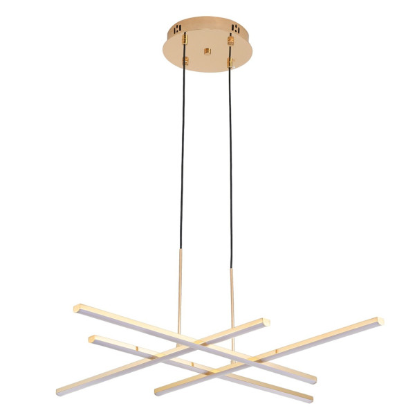 Lampa wisząca CRISS CROSS LED złota 78 cm 620373