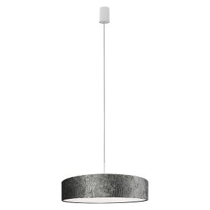 Lampa wisząca Croco III 3-punktowa welurowa szara 47736