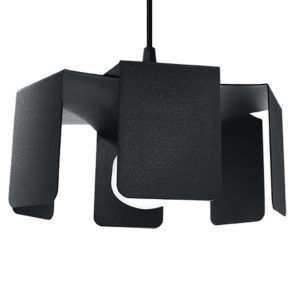 Lampa wisząca CROCUS czarna 1xE27x60W wym:110x25x25cm IP20 Pure Lume 1019415