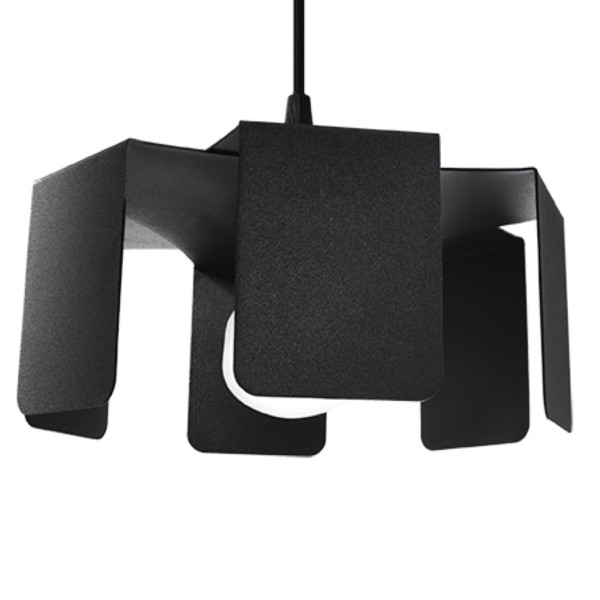Lampa wisząca CROCUS czarna 1xE27x60W wym:110x25x25cm IP20 Pure Lume 1019415