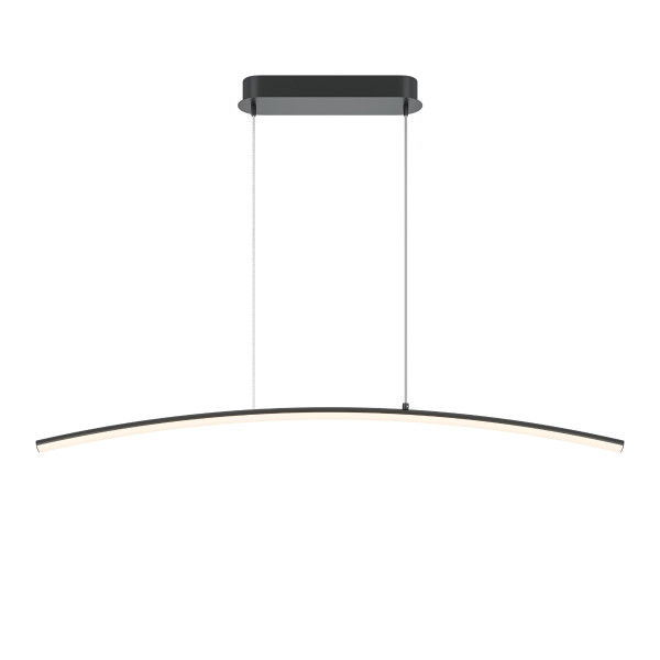 Lampa wisząca CURVE łuk czarno-biała LED 15W Biały zmienny 0lm IP20 Maytoni 1025746